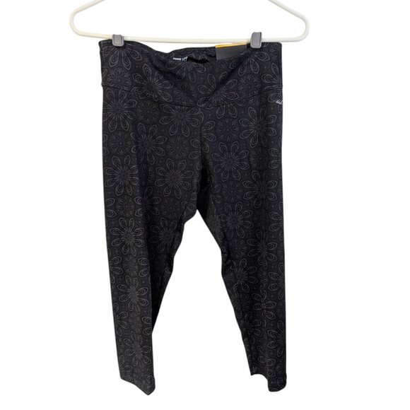 Everlast Pants - NWT Everlast Capri Leggings Black & Grey Floral Size S